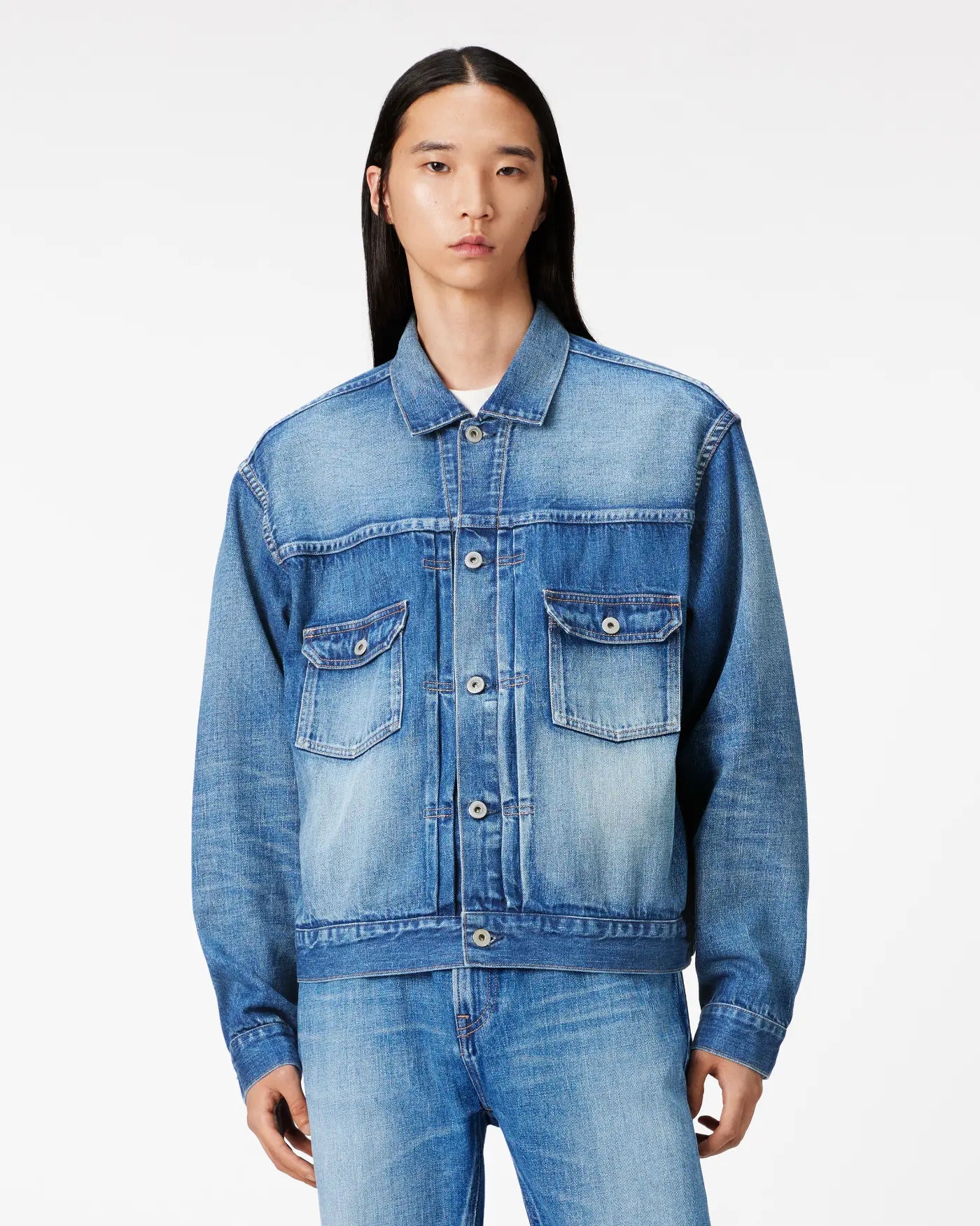 MEN|Selvedge Type 2 Denim Jacket 12oz Medium Indigo【JACKET&COAT MEN|Selvedge Type 2 Denim Jacket 12oz Medium Indigo【JACKET&COAT