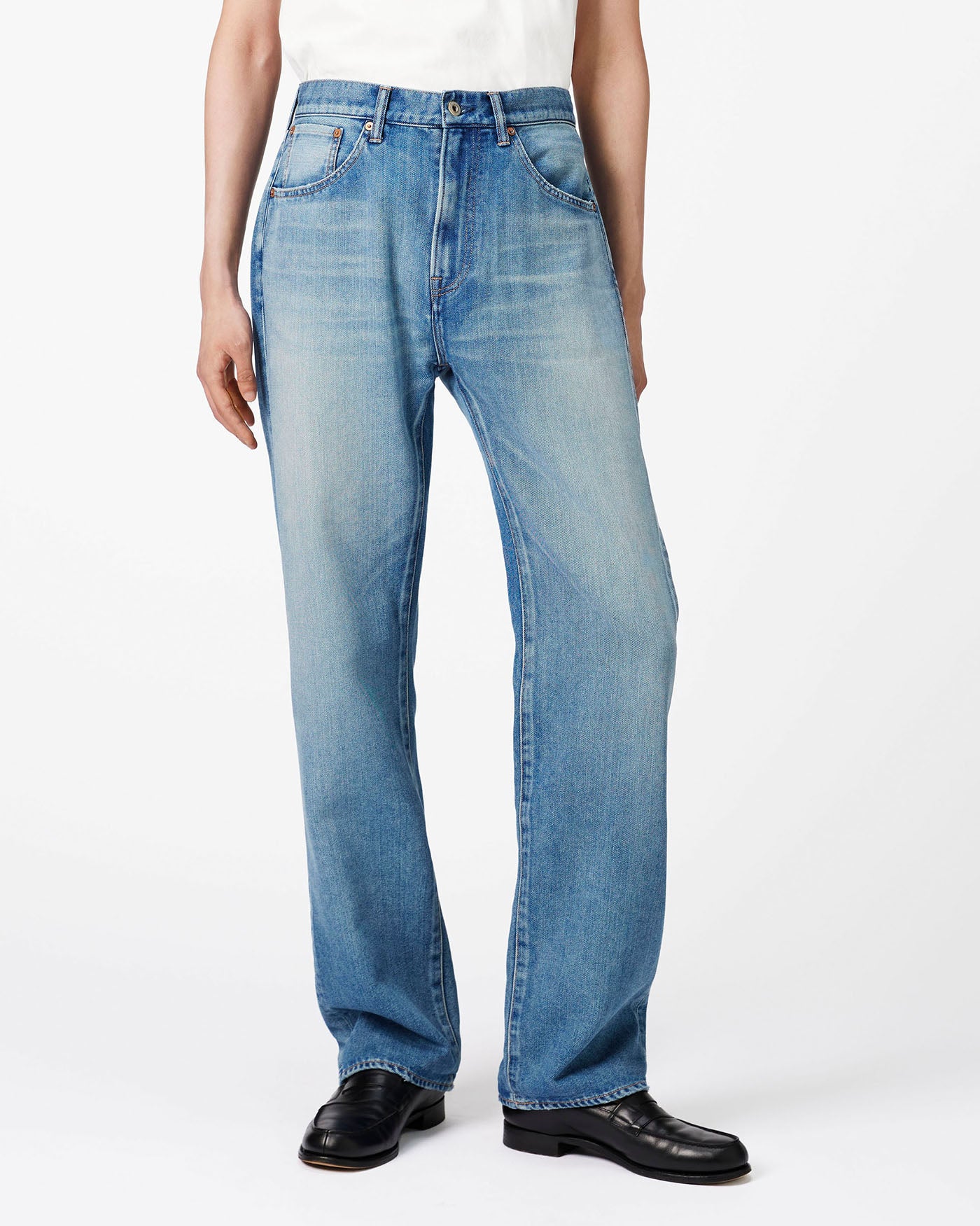 Midlize Wide Denim ライトブルー　38 TRF MID-RISE WIDE LEG JEANS - Light blue | ZARA United States