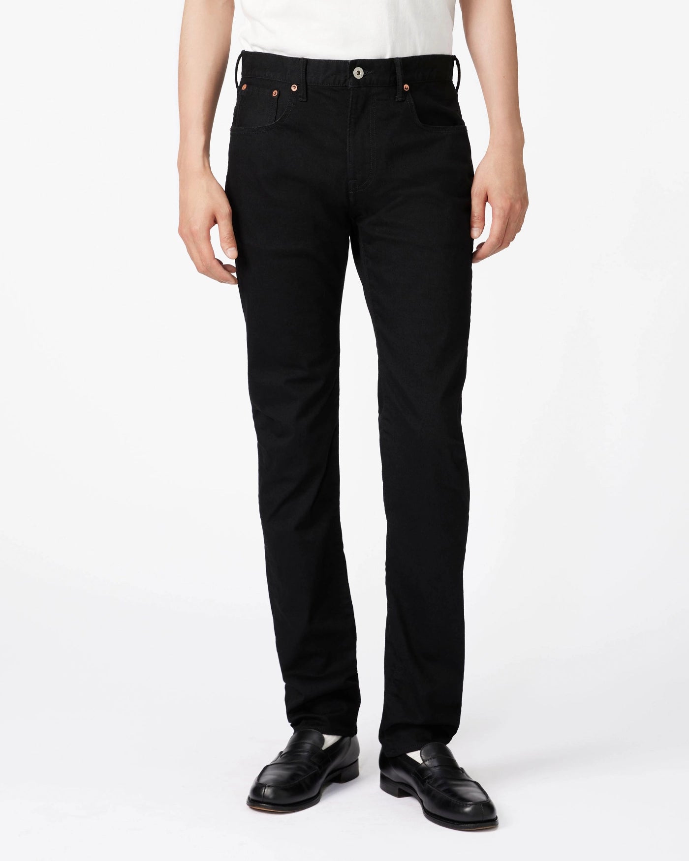 MEN｜Stretch Slim Jeans 12oz black【JEANS】| Japan Blue Jeans