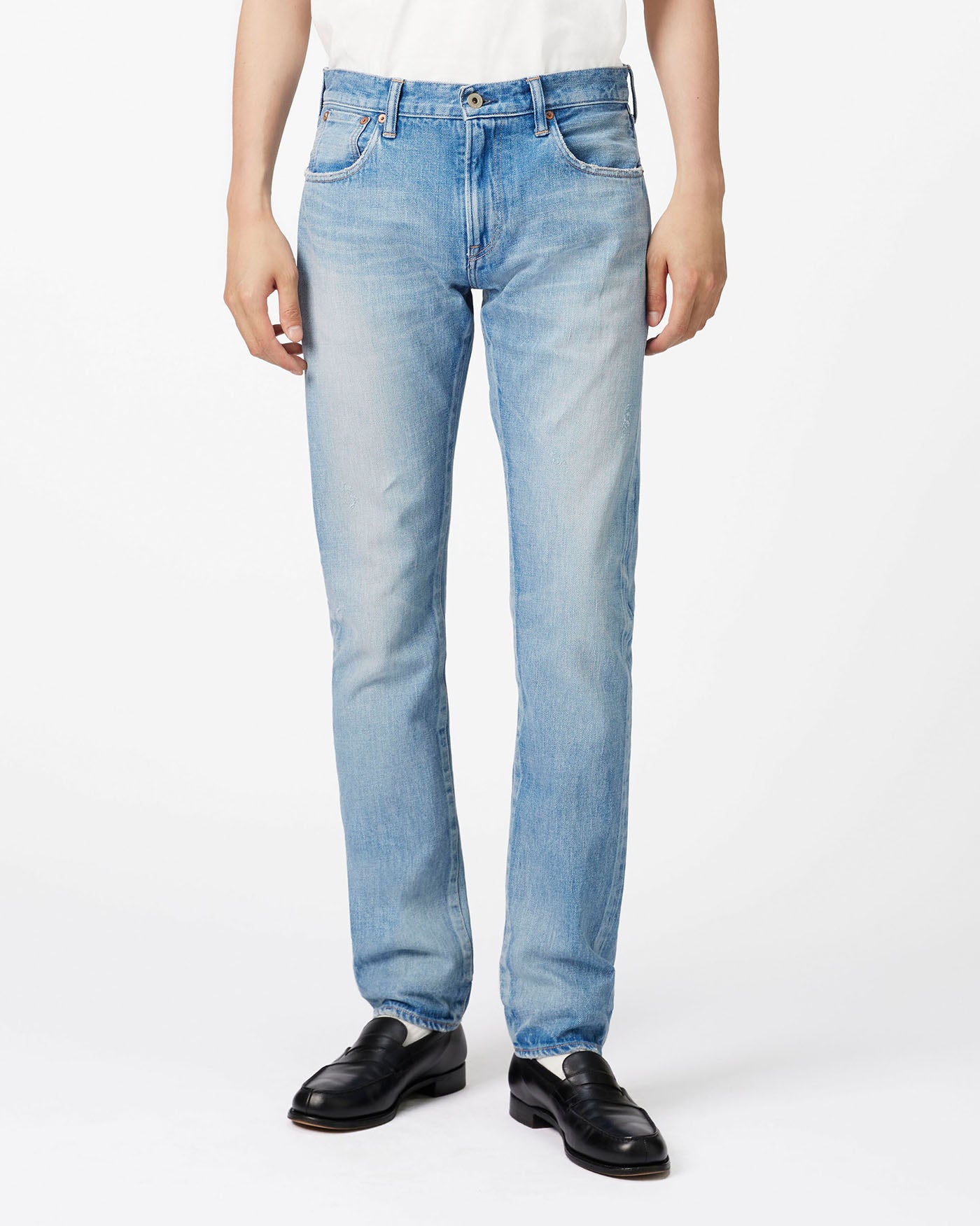 MEN｜Vintage Slim Jeans 12oz Light Indigo | Japan Blue Jeans