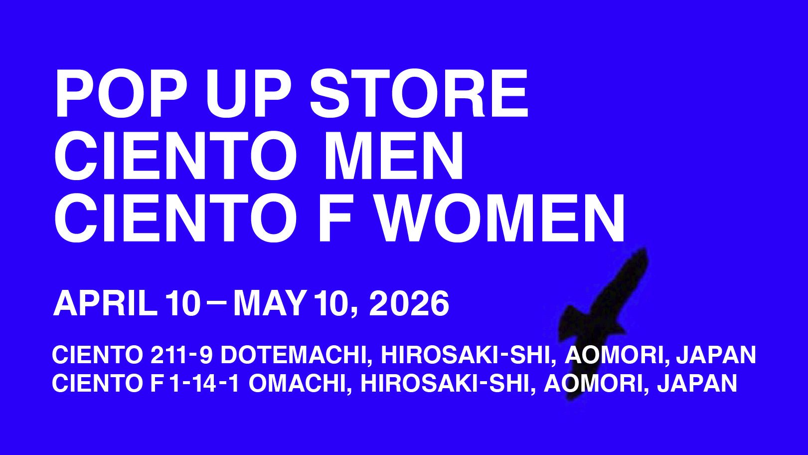 【4/10 - 5/10】CIENTO POP-UP STORE