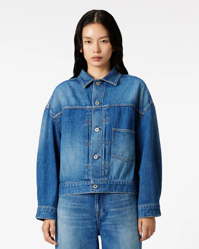 WOMEN｜Selvedge Denim Jacket 12oz Medium Indigo