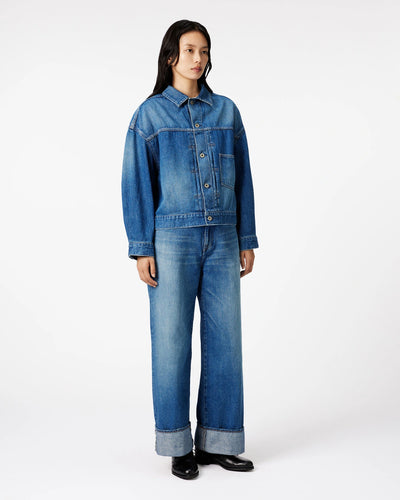 WOMEN｜Selvedge Denim Jacket 12oz Medium Indigo