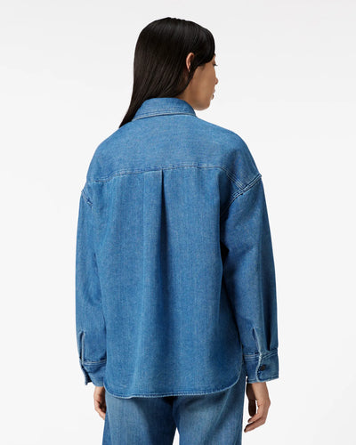 WOMEN｜Light Denim Shirt 9oz Medium Indigo