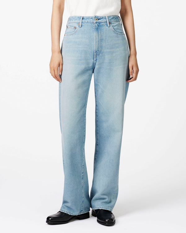 WOMEN｜Light Straight Jeans 9oz Light Indigo