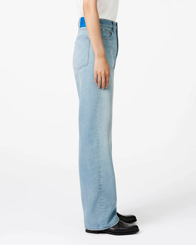 WOMEN｜Light Straight Jeans 9oz Light Indigo Translation missing: en.accessibility.alternate_view