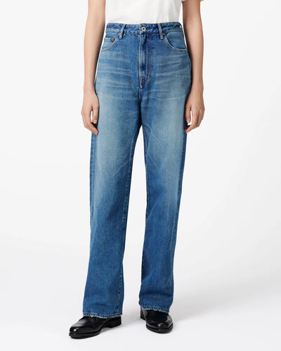 WOMEN｜Light Straight Jeans 9oz Medium Indigo
