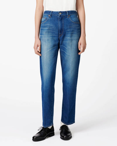 WOMEN｜Light Tapered Jeans 9oz  Medium Indigo