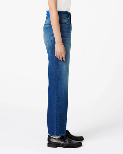 WOMEN｜Light Tapered Jeans 9oz  Medium Indigo Translation missing: en.accessibility.alternate_view