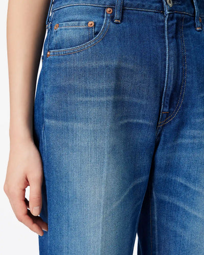 WOMEN｜Light Tapered Jeans 9oz  Medium Indigo