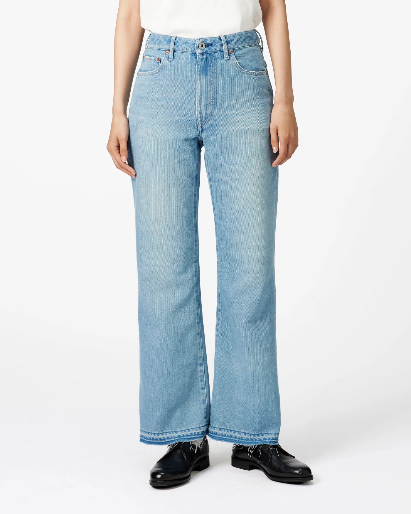 WOMEN｜Light Flare Jeans 9oz Light Indigo - Japan Blue Jeans