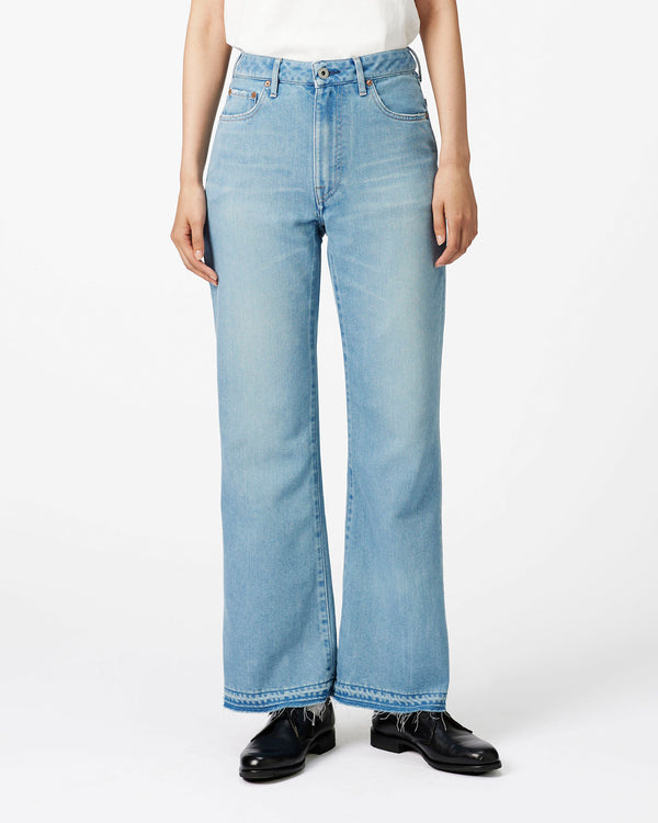 WOMEN｜Light Flare Jeans 9oz Light Indigo
