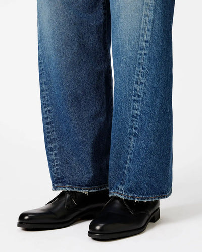 WOMEN｜Skew Straight Jeans 11oz Medium Indigo