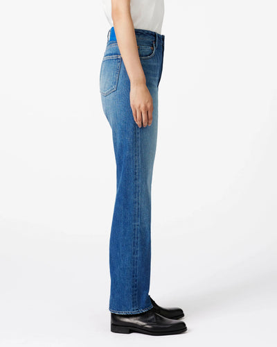 WOMEN｜Selvedge Slim Straight Jeans 12oz Medium Indigo Translation missing: en.accessibility.alternate_view
