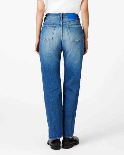 WOMEN｜Selvedge Slim Straight Jeans 12oz Medium Indigo