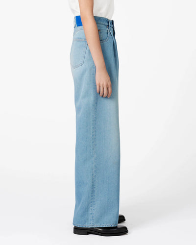 WOMEN｜Light Wide Jeans 9oz Light Indigo Translation missing: en.accessibility.alternate_view
