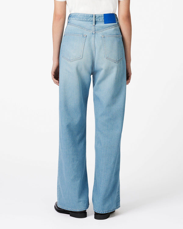 WOMEN｜Light Wide Jeans 9oz Light Indigo