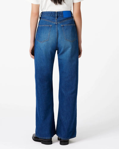 WOMEN｜Light Wide Jeans 9oz Medium Indigo