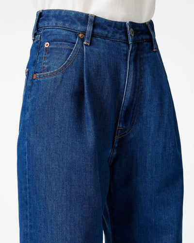WOMEN｜Light Wide Jeans 9oz Medium Indigo