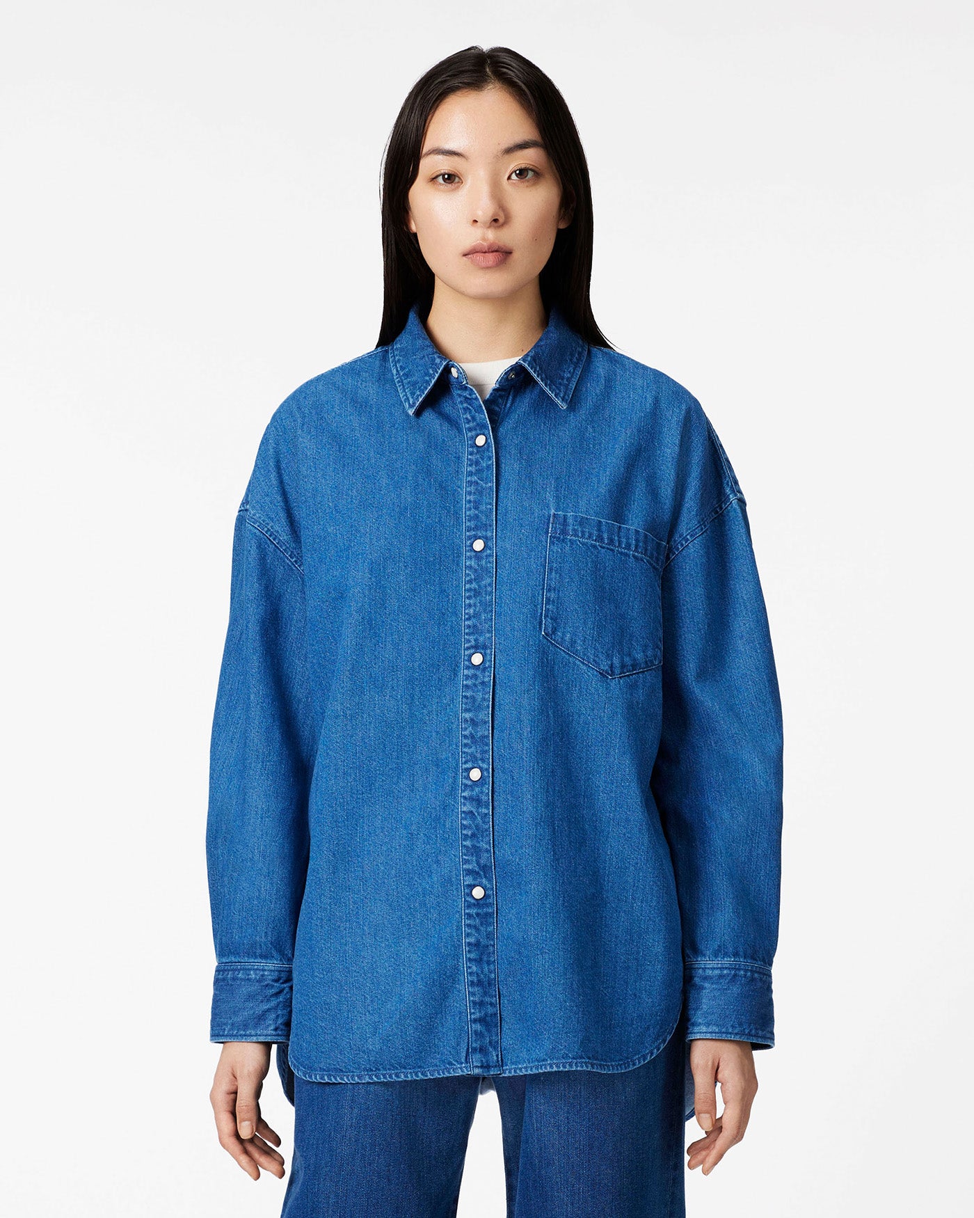 Light Denim Shirt 7oz Medium Indigo