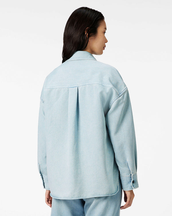 WOMEN｜Light Denim Shirt 9oz Light Indigo
