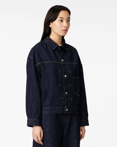 WOMEN｜Selvedge Denim Jacket 12oz Translation missing: en.accessibility.alternate_view