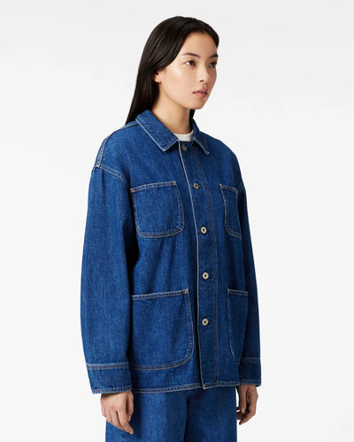WOMEN｜Selvedge Coveralls 12oz Medium Indigo Translation missing: en.accessibility.alternate_view
