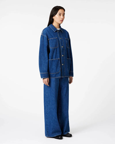 WOMEN｜Selvedge Coveralls 12oz Medium Indigo
