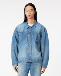 MEN｜Light Type 1 Denim Jacket 9oz Medium Indigo - Japan Blue Jeans