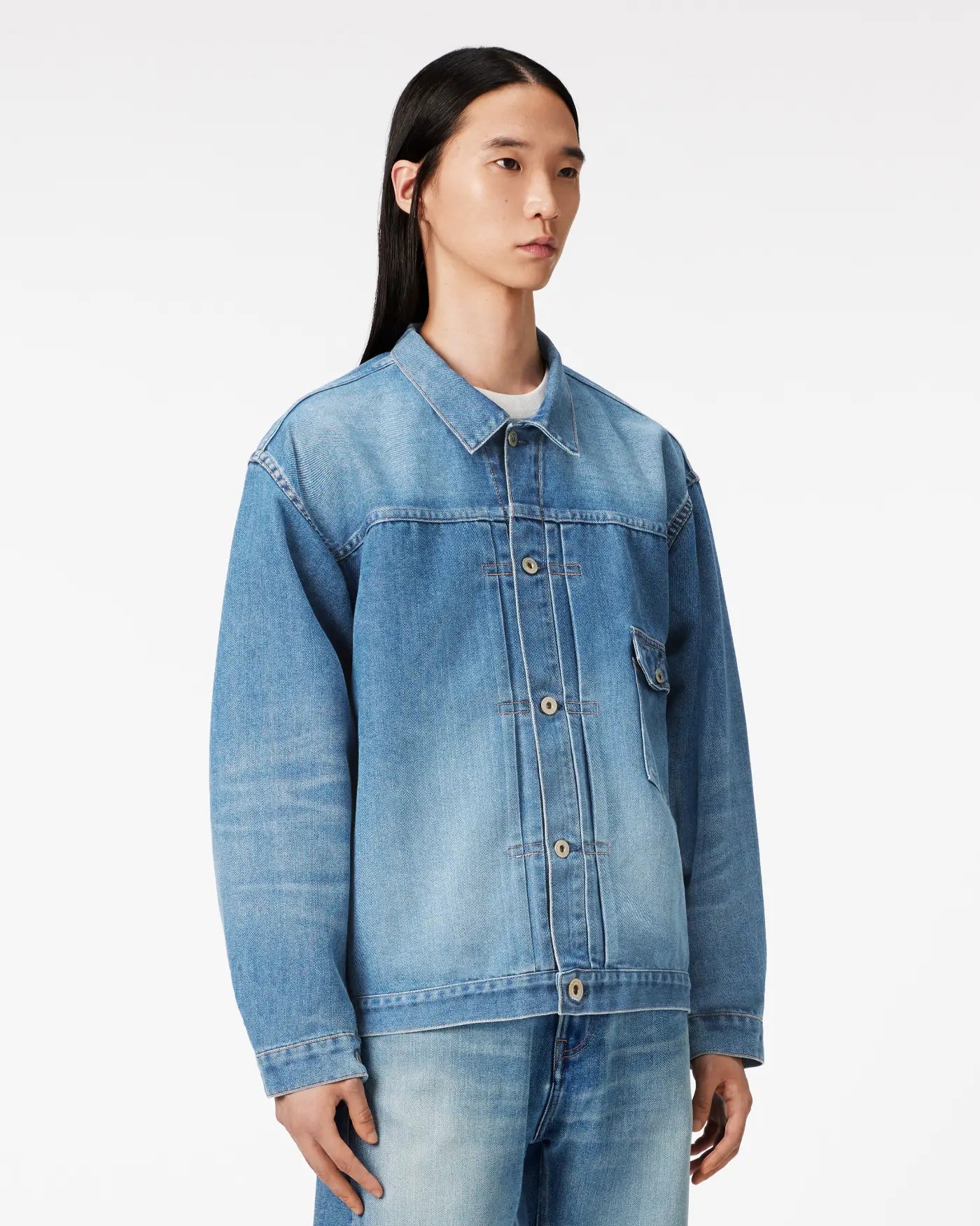 MEN｜Light Type 1 Denim Jacket 9oz Medium Indigo - Japan Blue Jeans