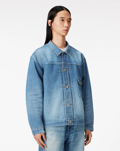 MEN｜Light Type 1 Denim Jacket 9oz Medium Indigo Translation missing: en.accessibility.alternate_view