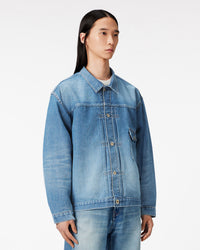 MEN｜Light Type 1 Denim Jacket 9oz Medium Indigo - Japan Blue Jeans
