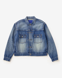 MEN｜Selvedge Type 2 Denim Jacket 12oz Medium Indigo【JACKET&COAT