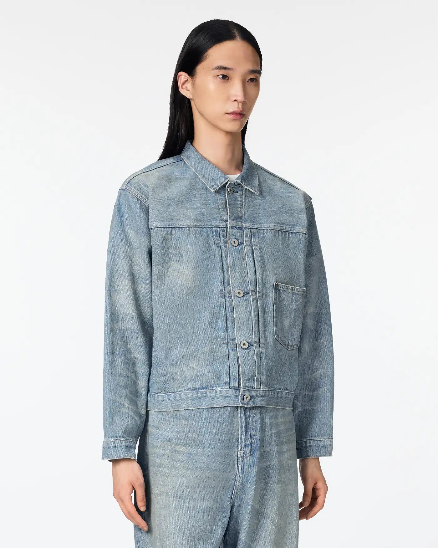MEN｜ReDESIGN Type 1 Denim Jacket 12oz Light Indigo - Japan Blue Jeans