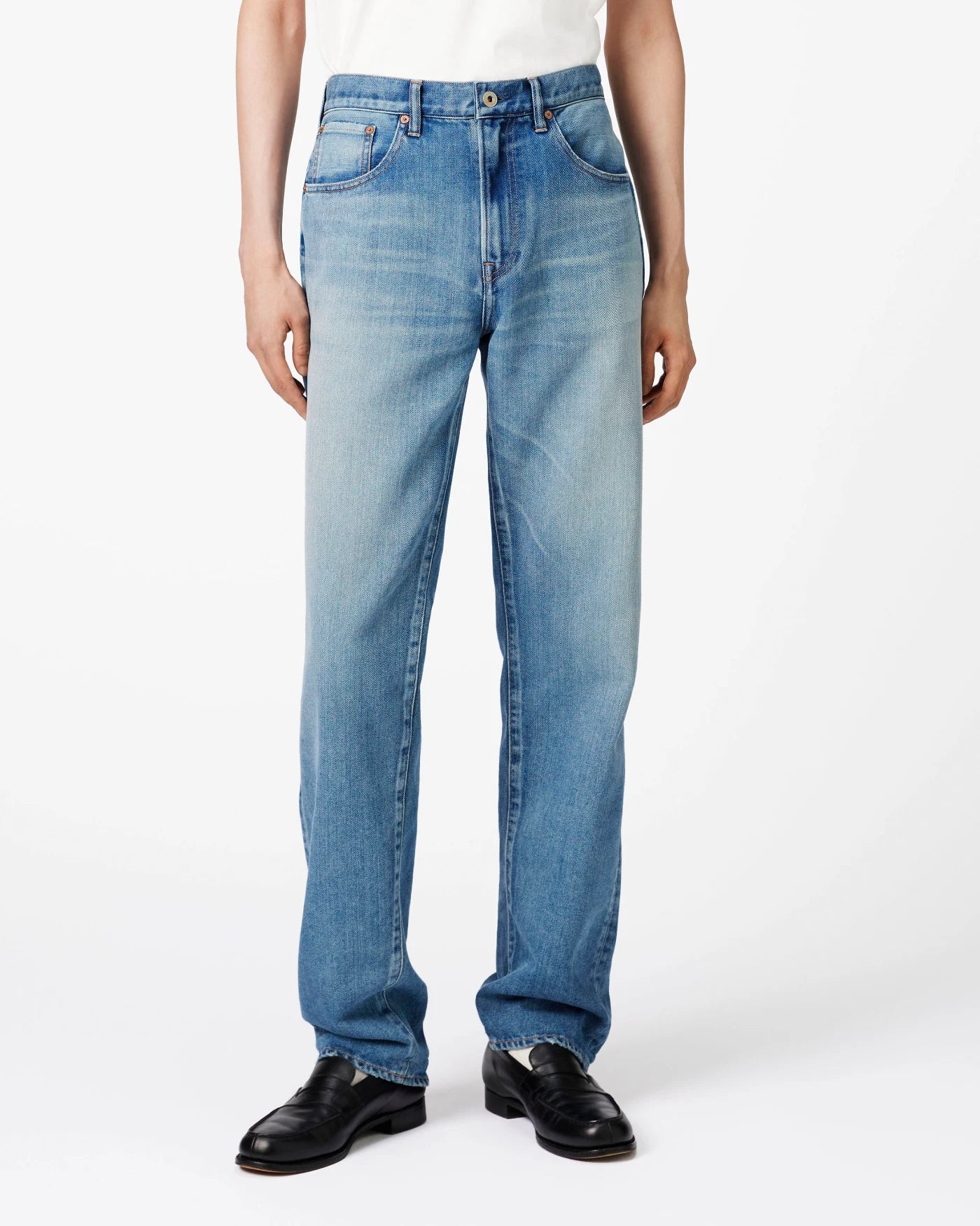 MEN｜Light Straight Jeans 9oz Medium Indigo - Japan Blue Jeans