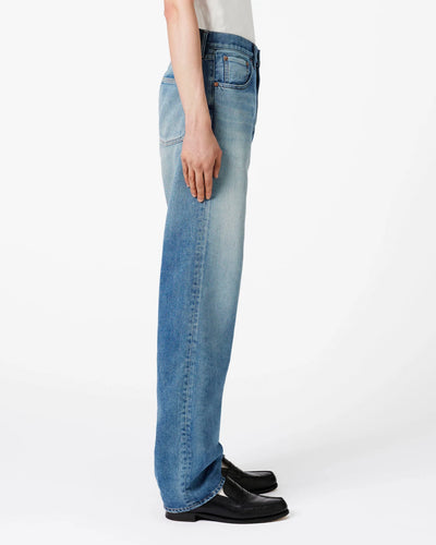 MEN｜Light Straight Jeans 9oz Medium Indigo Translation missing: en.accessibility.alternate_view