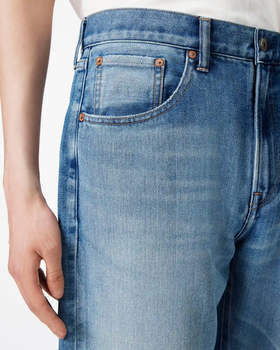 MEN｜Light Straight Jeans 9oz Medium Indigo