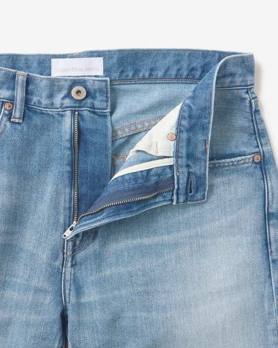 MEN｜Light Straight Jeans 9oz Medium Indigo
