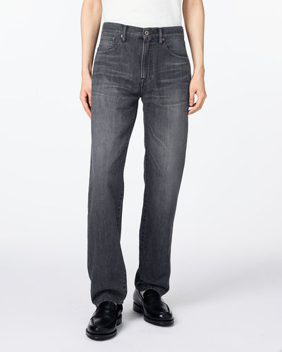 MEN｜Light Straight Jeans 9oz Washed Black