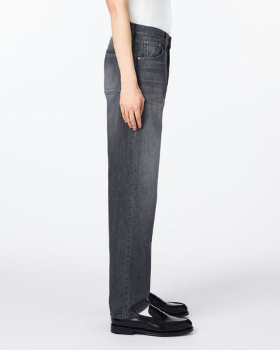 MEN｜Light Straight Jeans 9oz Washed Black Translation missing: ja.accessibility.alternate_view