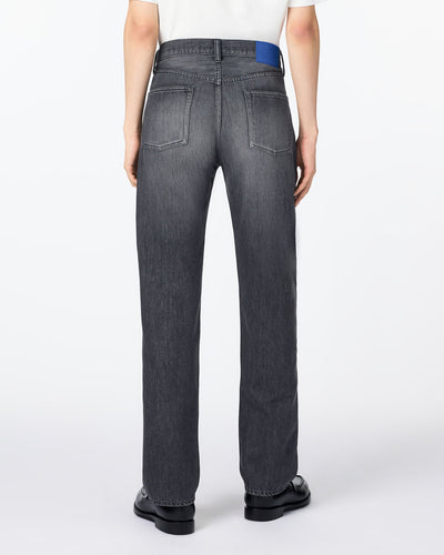 MEN｜Light Straight Jeans 9oz Washed Black