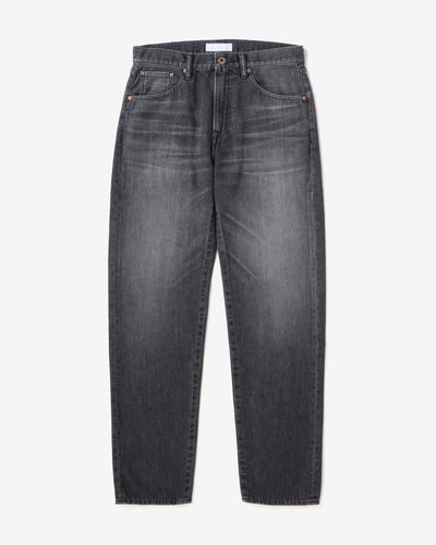 MEN｜Light Straight Jeans 9oz Washed Black