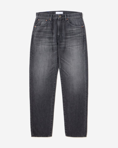 MEN｜Light Straight Jeans 9oz Washed Black