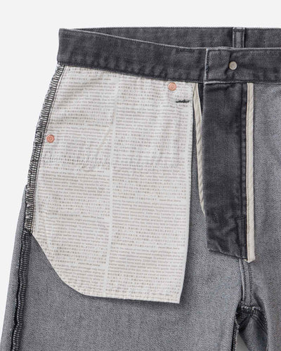 MEN｜Light Straight Jeans 9oz Washed Black