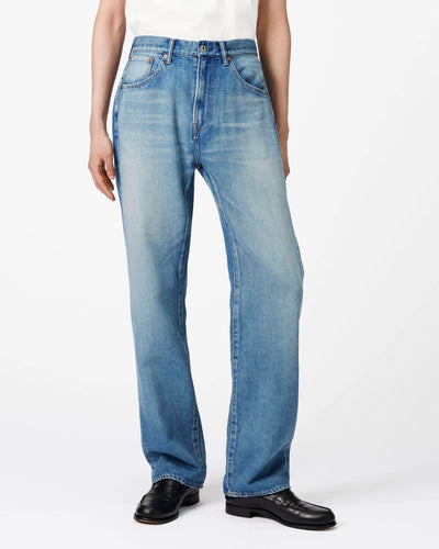 MEN｜Light Wide Jeans 9oz Medium Indigo