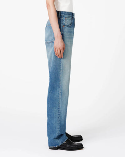 MEN｜Light Wide Jeans 9oz Medium Indigo Translation missing: en.accessibility.alternate_view