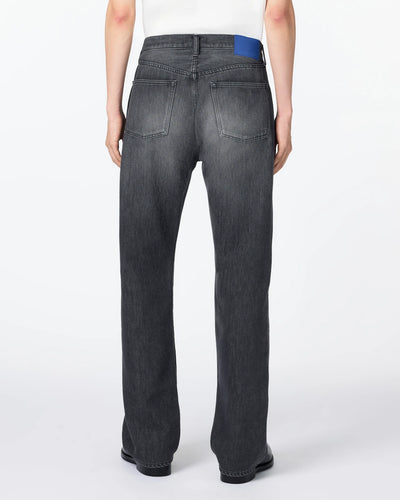 MEN｜Light Wide Jeans 9oz Washed Black