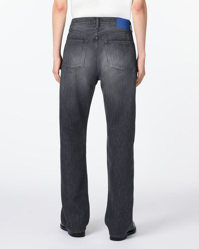 MEN｜Light Wide Jeans 9oz Washed Black