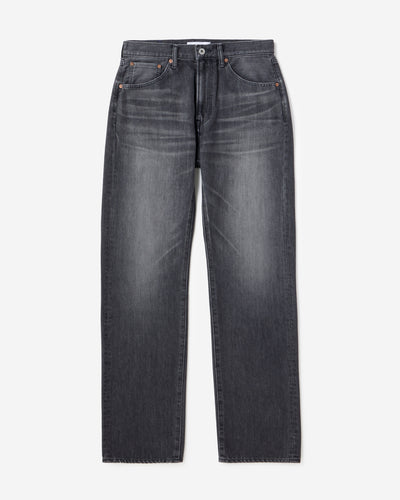 MEN｜Light Wide Jeans 9oz Washed Black