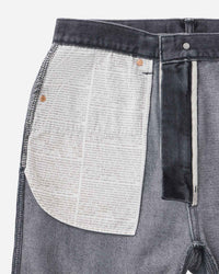 MEN｜Light Wide Jeans 9oz Washed Black - Japan Blue Jeans